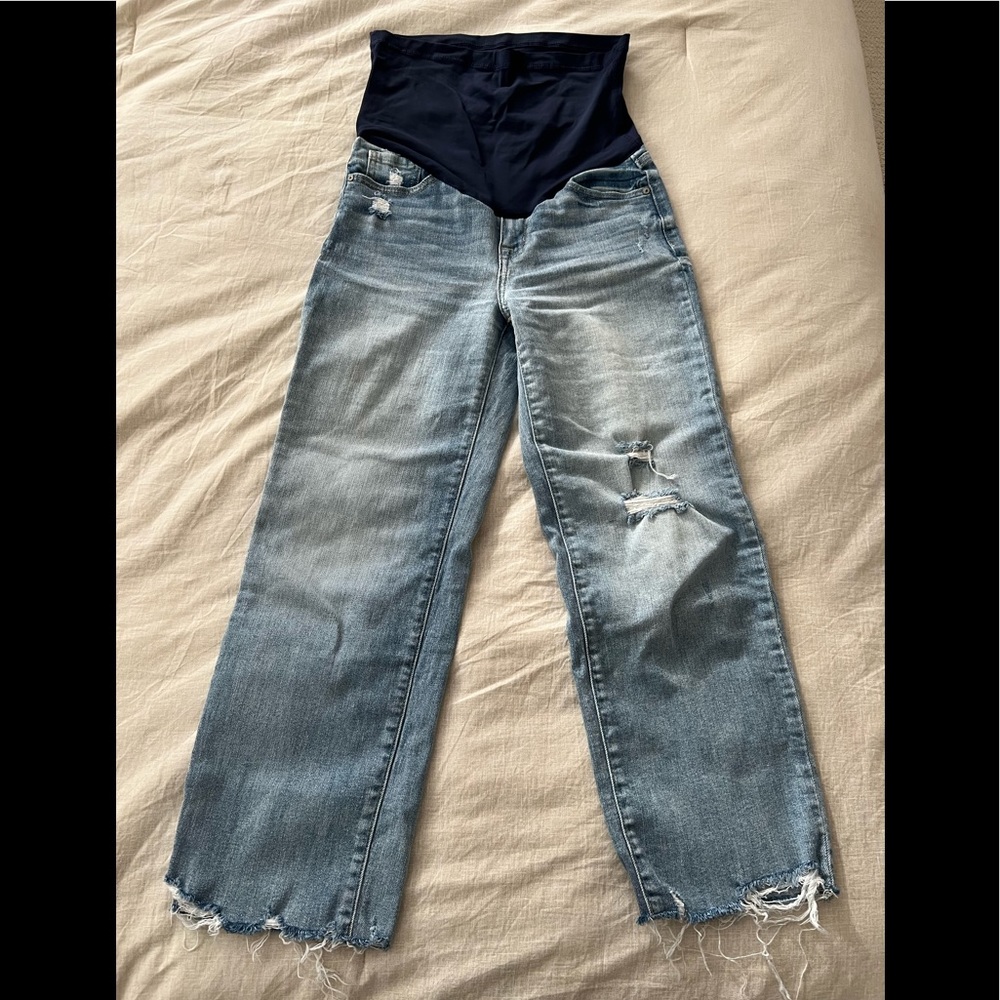 Pink Blush Maternity Denim